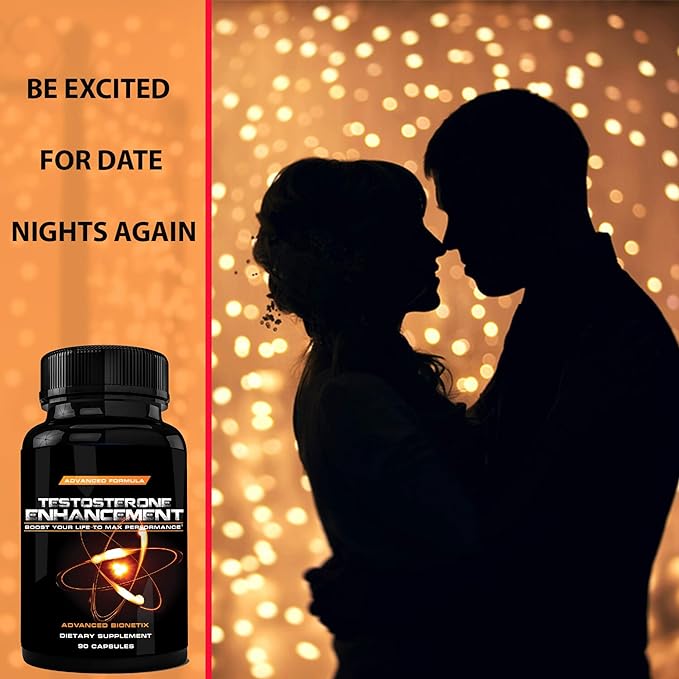 Testosterone Booster Male Enhancement. #1 Recommended by Men Over the Age of 40* Increase Desire, Energy, Lean Muscle. Melt Away Fat with Zinc, Tribulus, Tongkat Ali, Horny Goat Weed & More