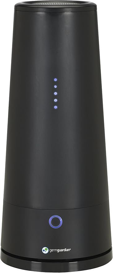 GermGuardian Tabletop Air Purifier & Sanitizer for Pets, Cooking, Laundry, Diapers, Room, Air Freshener for Small Rooms, Black, GG3000BCA