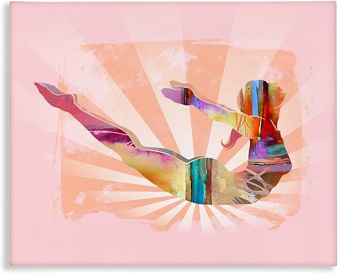 Stupell Industries Abstract Mindfulness Exercise Canvas Wall Art Design by Tim Parker, 40 x 30