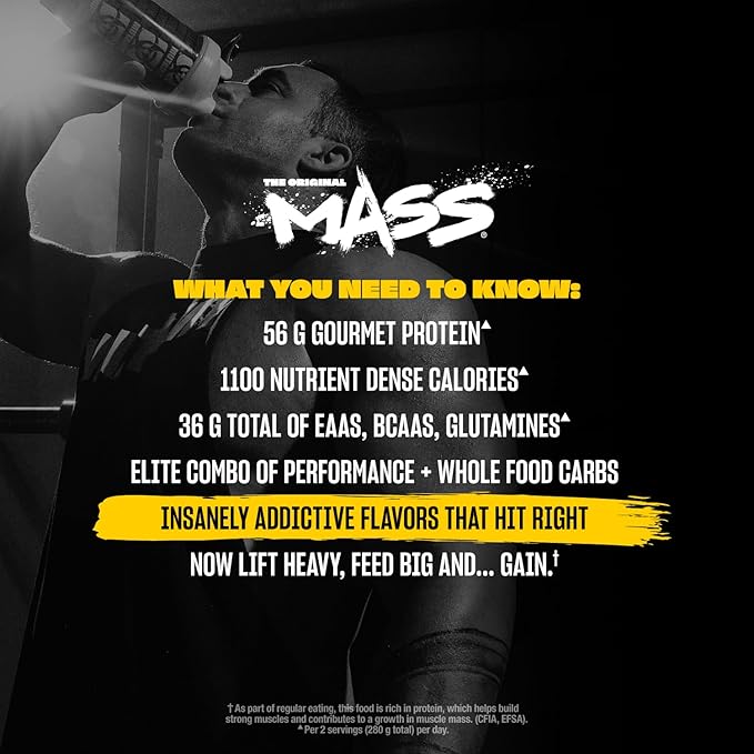 Mutant Mass Weight Gainer Protein Powder - High Calorie Protein for Lean Mass, Muscle Build, & Bulking - 5 Pound - Chocolate Fudge Brownie