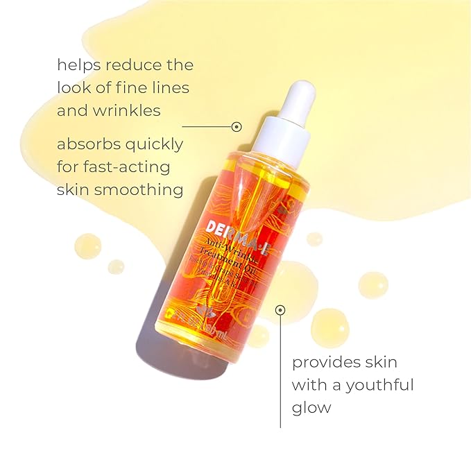 DERMA E Anti-Wrinkle Treatment Oil – Anti-Aging Face Oil with Vitamin A and Vitamin E – Fragrance Free Face and Neck Moisturizer for Youthful, Vibrant Skin, 2 oz