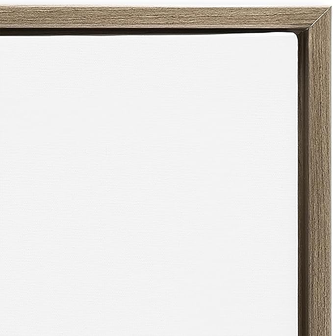 Stupell Industries Abstract Mindfulness Exercise Framed Floater Canvas Wall Art Design by Tim Parker, Brown Floater Frame, 31 x 25