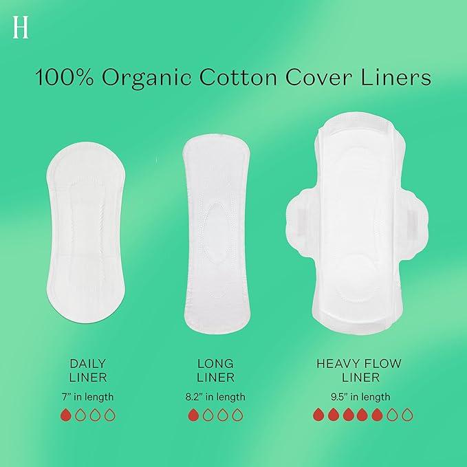 The Honey Pot Company - 120 ct - Herbal Everyday Panty Liners for Women - Infused w/Essential Oils for Cooling Effect & Organic Cotton Cover - Feminine Care - FSA & HSA Eligible