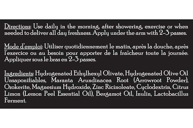 Brickell Men's Products Natural Deodorant For Men, Natural and Organic, Aluminum, Alcohol, and Baking Soda Free, 2.65 Ounce, Citrus & Herb