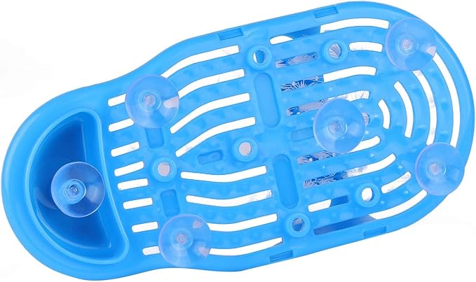 Tbestmax Shower Foot Scrubber Feet Cleaner Washer Brush for Floor Spas Massage, Slipper for Exfoliating Cleaning
