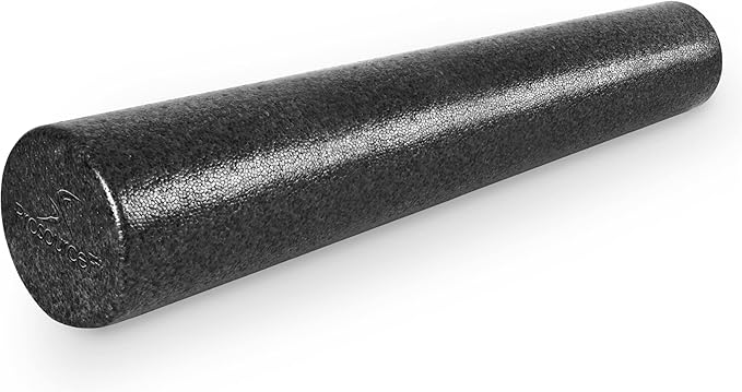 ProsourceFit High Density Foam Rollers 18 - inches Long, Firm Full Body Athletic Massager for Back Stretching, Yoga, Pilates, Post Workout Trigger Point Release, Pink