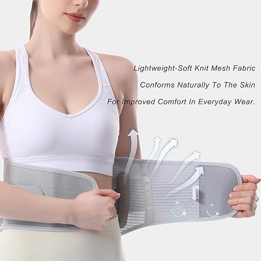 Back Brace for Lower Back Pain Relief for Women Adjustable Lumbar Support Belt Breathable Mesh for Herniated Disc,Sciatica,Scoliosis with Removable 3D Pad Home Work Sports