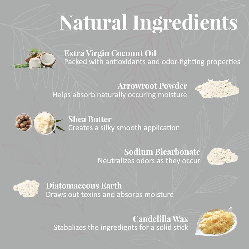 J&L Naturals Aluminum Free Deodorant for Men & Women | 100% Natural Ingredients With Coconut Oil, Shea Butter, & Essential Oils | Sustainable, Eco-Friendly (Lemongrass & Clove, 3.0 Oz (Pack of 2))