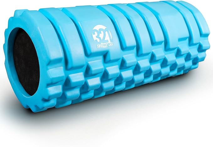 321 STRONG Foam Roller - Medium Density Deep Tissue Massager for Muscle Massage and Myofascial Trigger Point Release, with 4K eBook