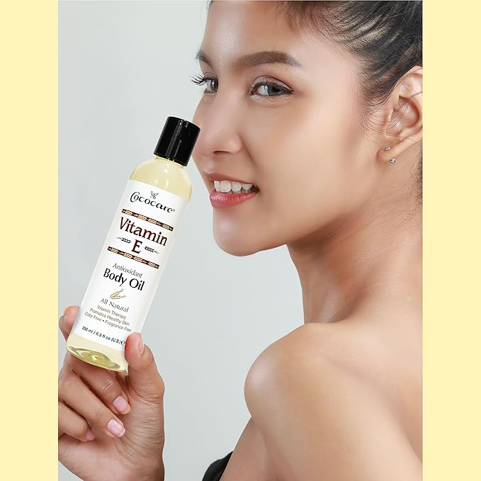Cococare Natural Vitamin E Antioxidant Body Oil - Vitamin Therapy for All Skin Types - 8.5 fl oz - Pack of 6