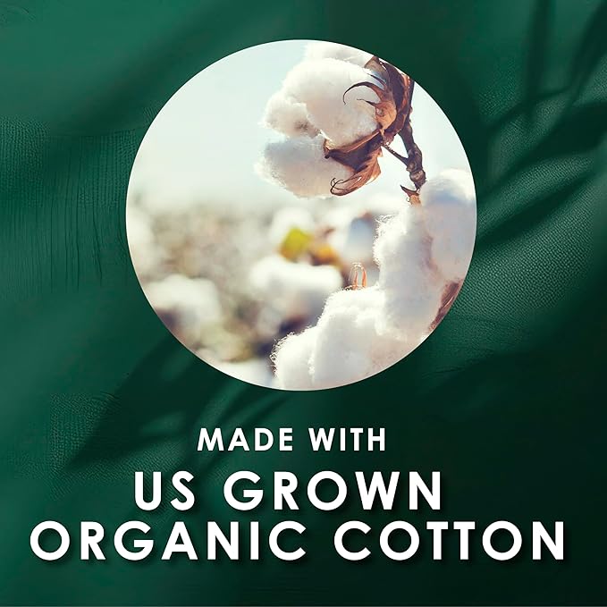 L. Ultra Thin Liners for Women, Regular Coverage, Organic Cotton Top Layer, Unscented Pantiliners, 336 Count
