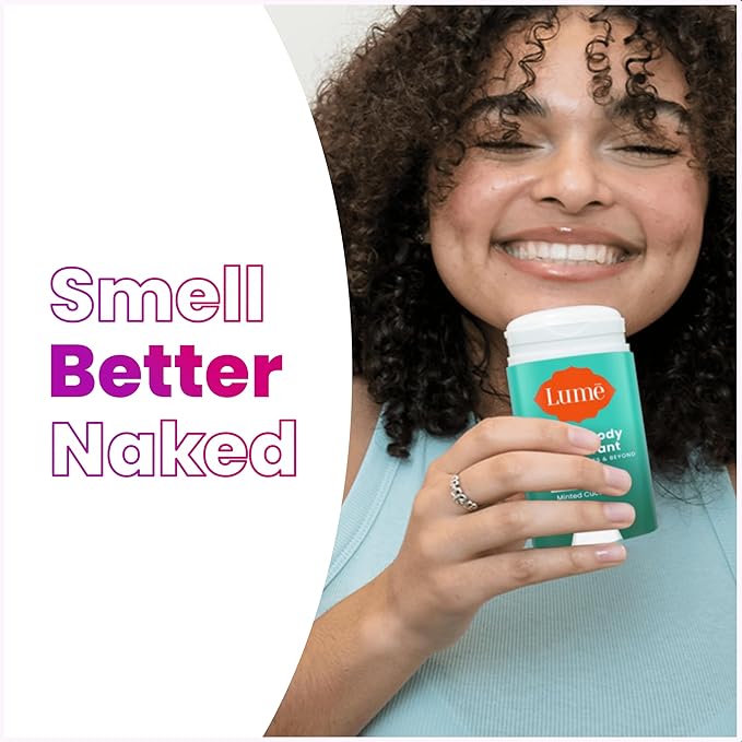 Lume Whole Body Deodorant - Invisible Cream Stick - 72 Hour Odor Control - Aluminum Free, Baking Soda Free, Skin Safe - 2.2 Ounce (Pack of 2) (Minted Cucumber)