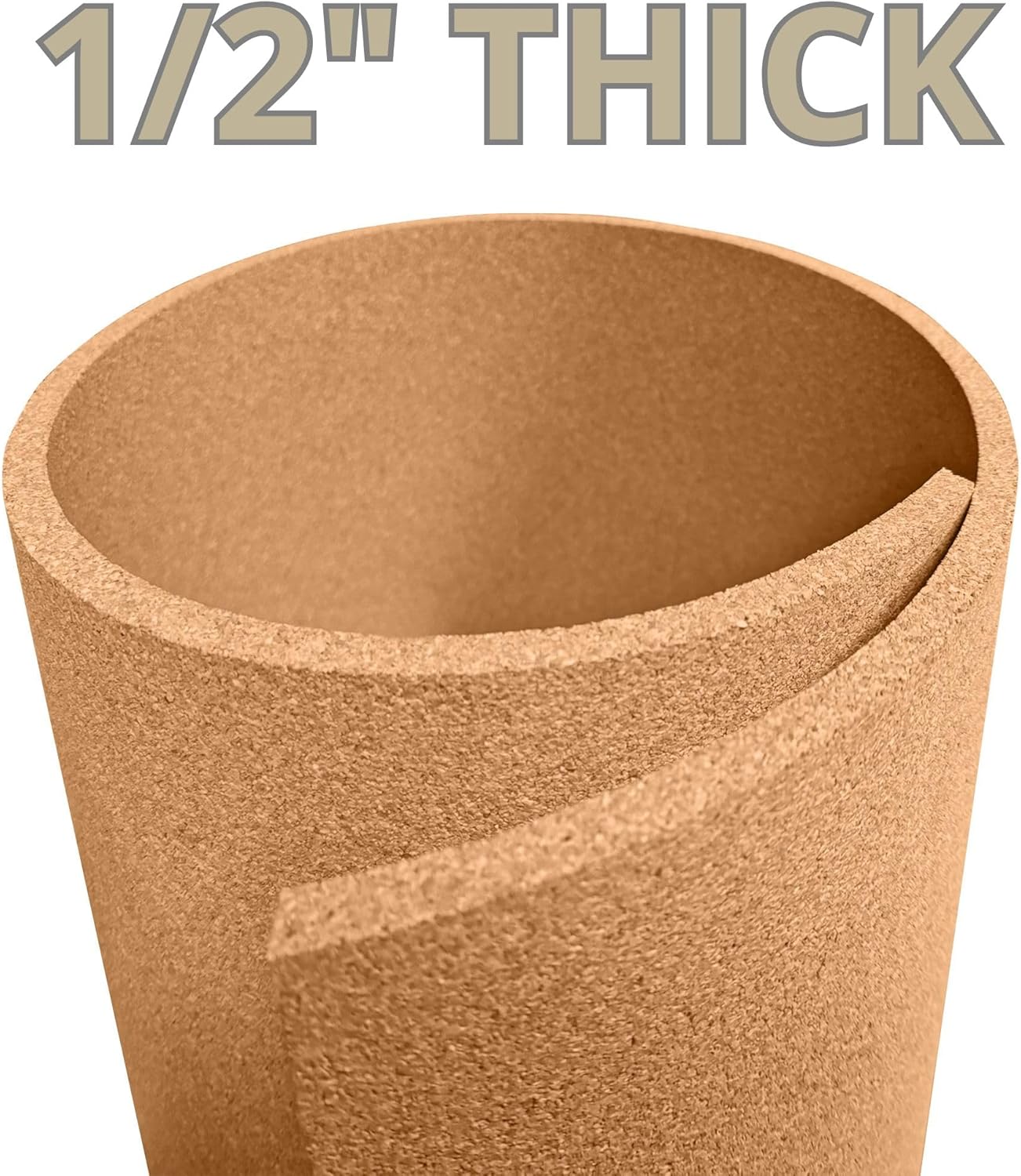 Manton Cork Premium Cork Sheet - 4' x 8' x 1/2", 100% Natural Facing Grade Material for Bulletin Boards, Decorative Photo and Message Push Pin Displays - Perfect for Home, School, and Office