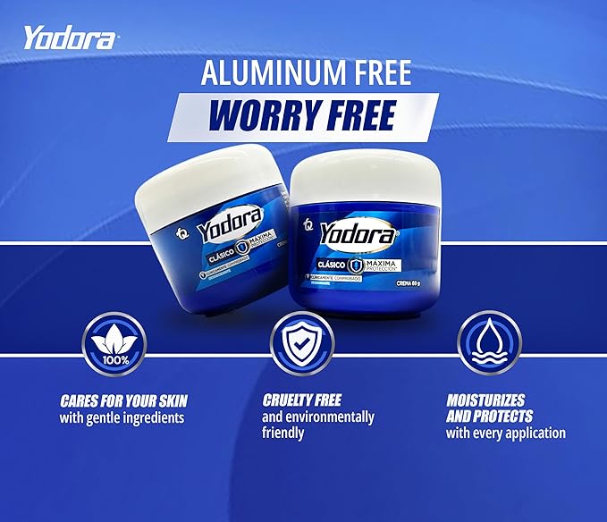 YAHVE- Classic Yodora Deodorant maximum protection. 2.11oz - Desodorante Yodora Maxima Proteccion 60gr - Despensa Colombiana