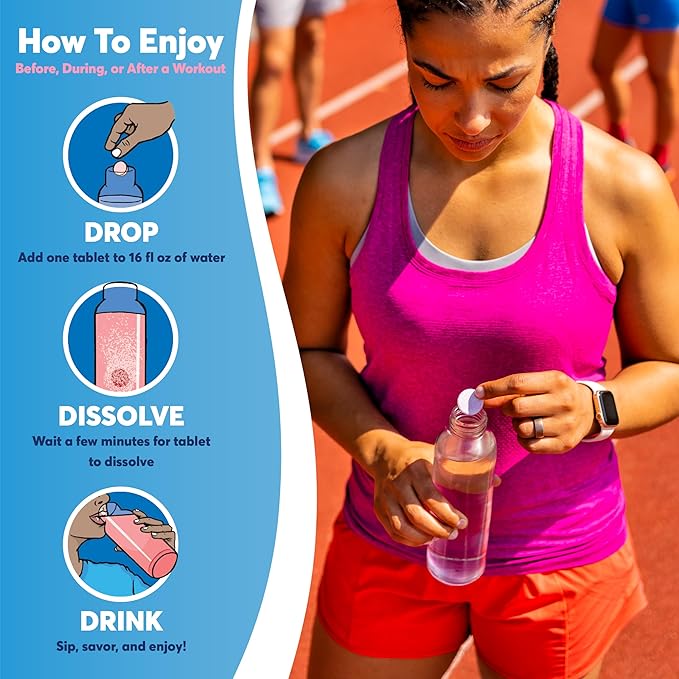 Nuun Vitamins Electrolyte Tablets with Vitamin D, C, E, A, & B6, Folic Acid, Magnesium & 4 Other Essential Electrolytes, Gluten Free & Vegan, Tangerine Lime, 8 Pack (96 Servings Total)