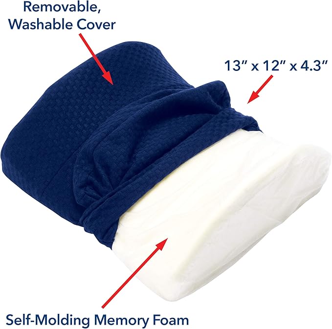 Carex Lumbar Support Pillow - Office Chair Back Support, Back Cushion and Lower Back Pillow - Desk Chair Back Support