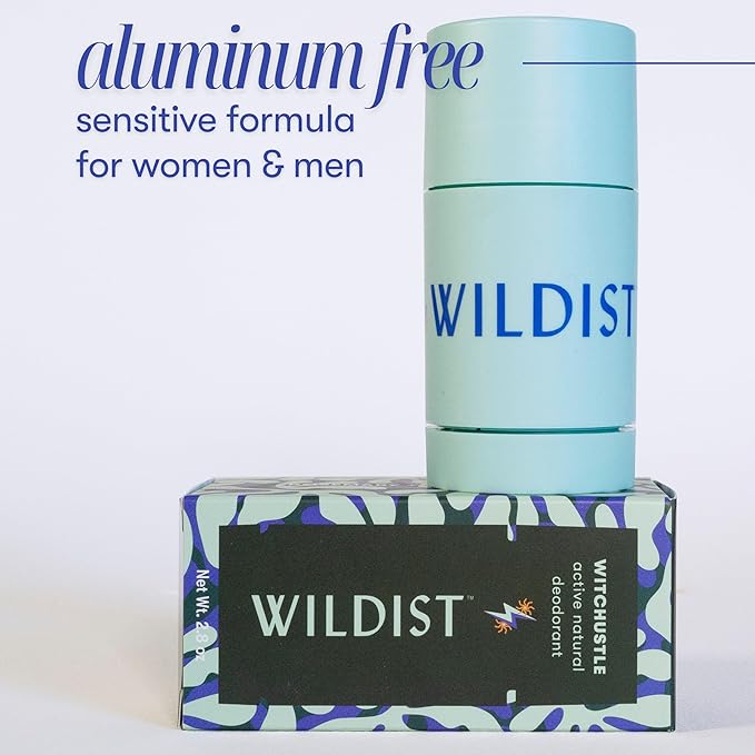 Aluminum Free Natural Deodorant for Women & Men, Long Lasting Antiperspirant, Cruelty Free, Vegan, Witchustle Rosemary & Lemongrass, 2.8 Oz
