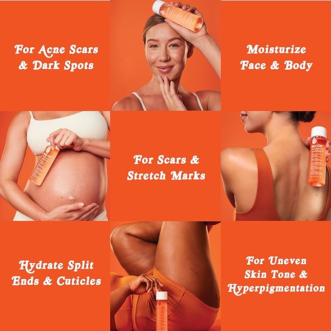 Bio-Oil Skincare Body Oil Bundle, Serum for Scars & Stretch Marks, Face and Body Moisturizer with Vitamin E & A for Sensitive Dry Skin, 4.2 oz and 2 oz Bottles