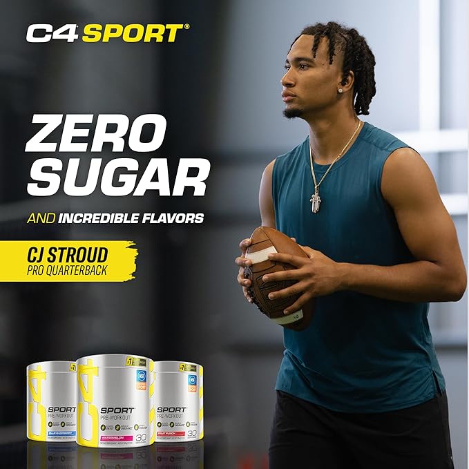 Cellucor C4 Sport Pre Workout Powder Watermelon - Pre Workout Energy with Creatine + 135mg Caffeine and Beta-Alanine Performance Blend - NSF Certified for Sport 30 Servings