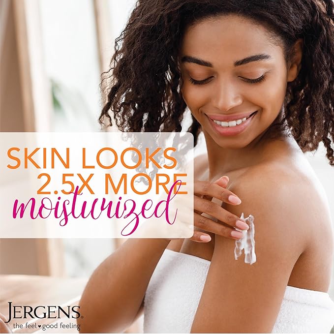 Jergens Hydrating Coconut Body Lotion, Hand and Body Moisturizer, Infused with Coconut Oil, Hydrates Dry Skin Instantly, Dermatologist Tested, 16.8 oz