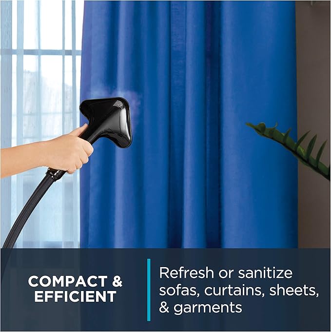 Rowenta, Steamer for Clothes, Pro Style Full Size Steamer with 45 second heat-up & Removable 50 oz Water Tank, 1500 Watts, Included Clips to Hang Clothes, Ironing, Black Clothes Steamer, IS2461