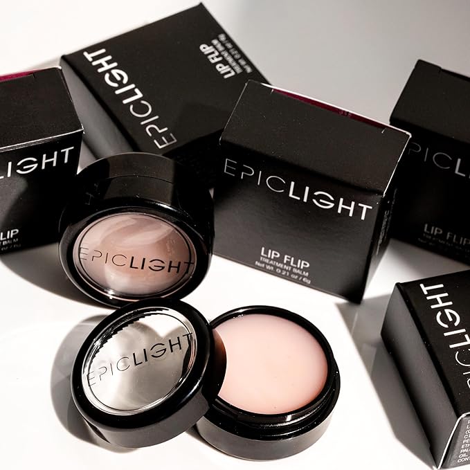 EpicLight Lip Flip Treatment Balm - Lip Balm and Plumper - Peptide Treatment for Lips Volume & Hydration - Plump, Smooth, and Moisturize Lips - Paraben & Sulfate-free, Non-Toxic Makeup