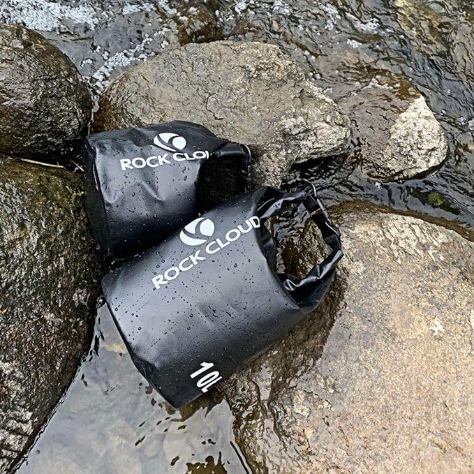 ROCK CLOUD Dry Bag Waterproof 20L Dry Sack for Kayaking Rafting Boating Beach Surfing Swimming Canoe Camping Hiking Fishing Ski, Orange