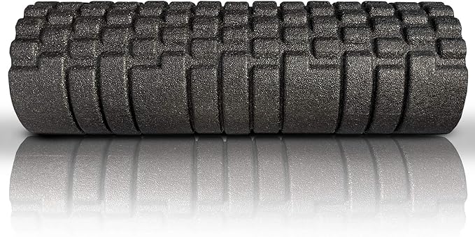 High Density Foam Roller Massager for Deep Tissue Massage of The Back and Leg Muscles - Self Myofascial Release of Painful Trigger Point Muscle Adhesions