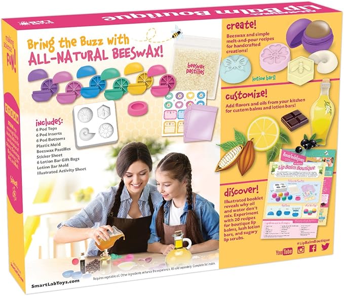 SmartLab Toys All-Natural Lip Balm Boutique Multicolor, 11" H x 8 1/2" W x 2" D