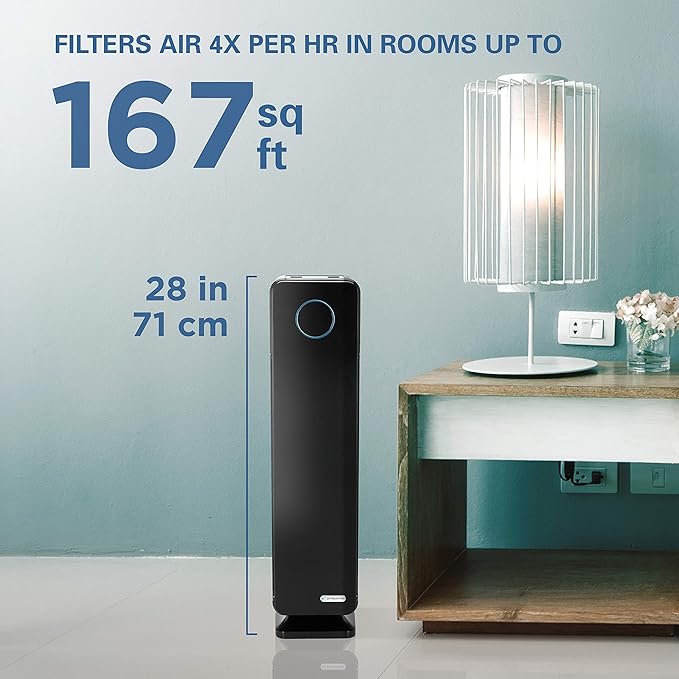 Germ Guardian True HEPA Filter Air Purifier with UV Light Sanitizer, Eliminates Germs, Filters Allergies, Pollen, Smoke, Dust, Pet Dander,Mold,Odors,Quiet 28in 3-in-1 Air Purifier for Home AC5300B2PK