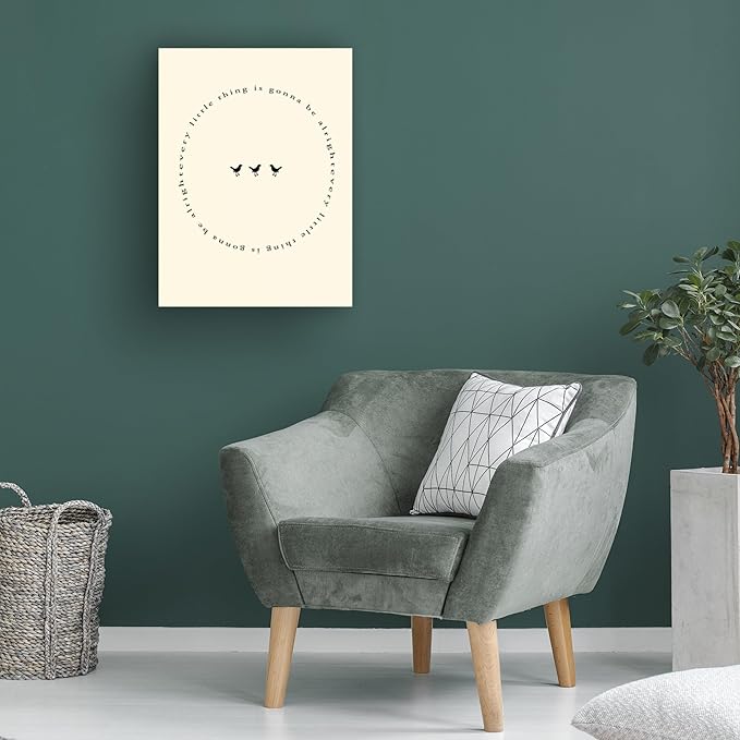 Trademark Fine Art Canvas Wall Art - Alicia Longley 'Happy Mindfulness IV' Wall Art for Living Room, Bedroom, or Office Décor