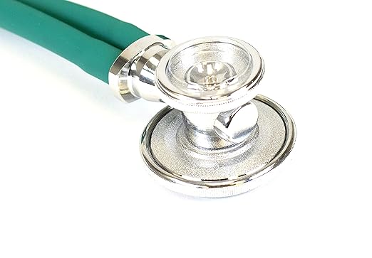 Primacare DS-9295-FG 30" Sprague Rappaport Style Stethoscope for Doctors, Nurses and Medical Students, First Aid Professional Dual Head Cardiology Kit for Men, Women and Pediatric, Frosted Glacier
