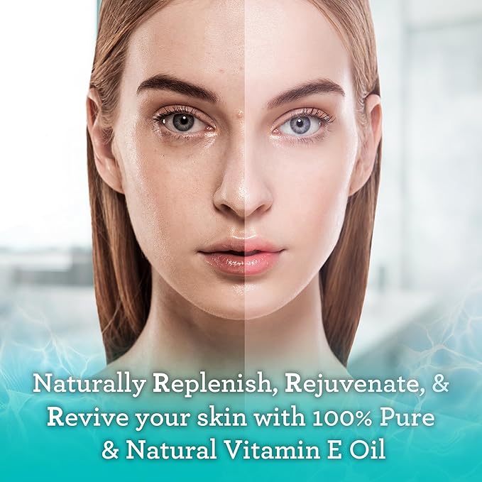 GuruNanda Vitamin E Oil (2 Fl Oz) 15000 IU Bottle & Rosemary Essential Oil 100% Pure & Natural 15ML