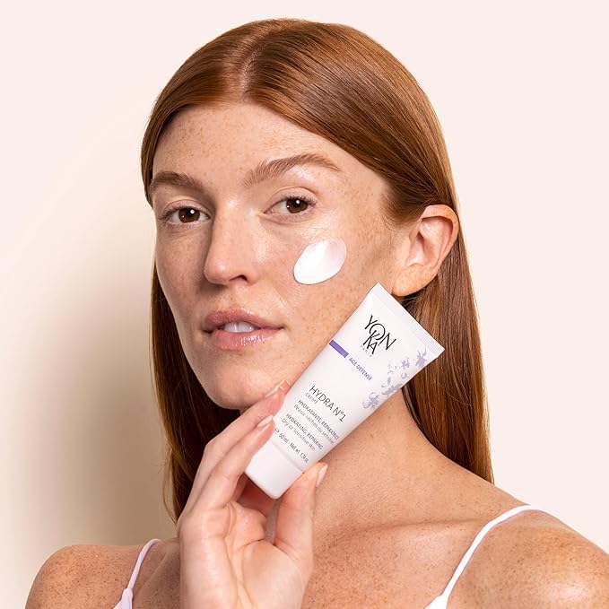 Yon-Ka Daily Reparative Moisturizer, Hydra No. 1 Creme - Rich Anti-Aging Skincare with Hyaluronic Acid, Vitamins A, C & E for Dry Skin, Paraben-Free, 15ml