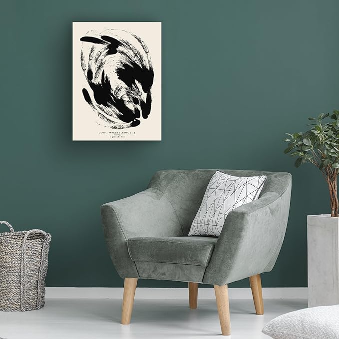 Trademark Fine Art Canvas Wall Art - NKTN 'Everything is gonna be fine' Wall Art for Living Room, Bedroom, or Office Décor