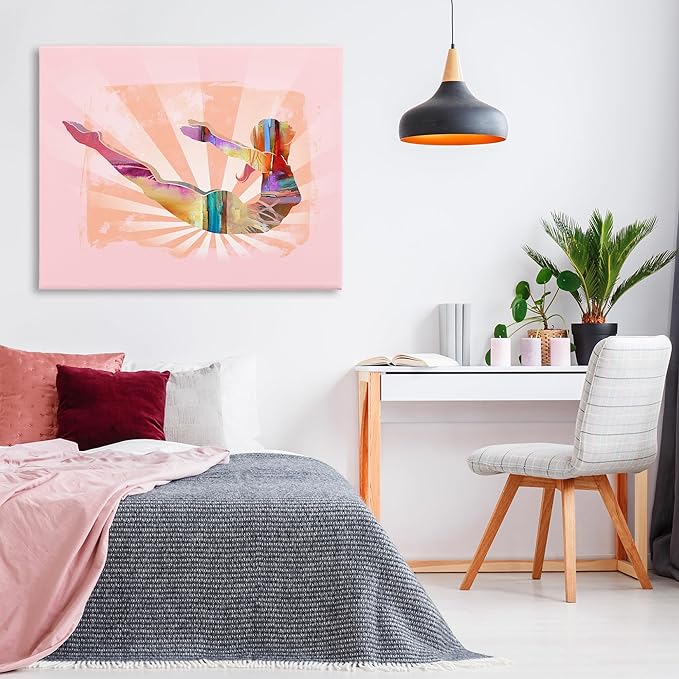 Stupell Industries Abstract Mindfulness Exercise Canvas Wall Art Design by Tim Parker, 48 x 36