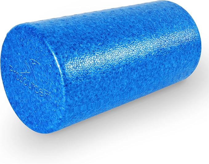 ProsourceFit High Density Foam Rollers 18 - inches Long, Firm Full Body Athletic Massager for Back Stretching, Yoga, Pilates, Post Workout Trigger Point Release, Pink