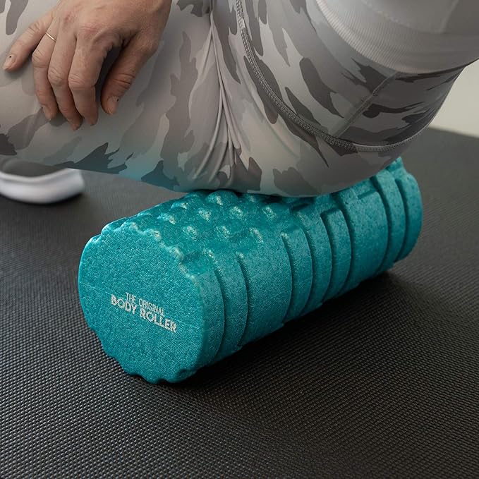 High Density Foam Roller Massager for Deep Tissue Massage of The Back and Leg Muscles - Self Myofascial Release of Painful Trigger Point Muscle Adhesions