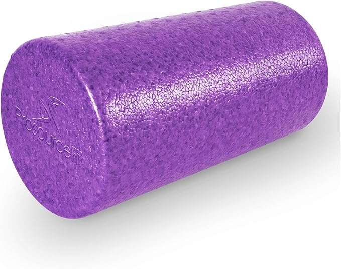 ProsourceFit High Density Foam Rollers 18 - inches Long, Firm Full Body Athletic Massager for Back Stretching, Yoga, Pilates, Post Workout Trigger Point Release, Pink