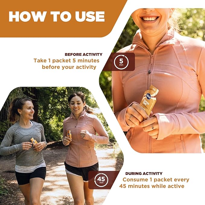 GU Energy Original Sports Nutrition Energy Gel, Vegan, Gluten-Free, Kosher, and Dairy-Free On-the-Go Energy for Any Workout, 24-Count, Campfire S'Mores