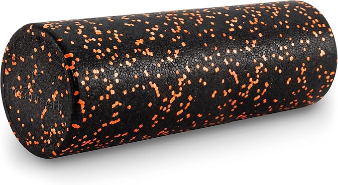 ProsourceFit High Density Foam Rollers 18 - inches Long, Firm Full Body Athletic Massager for Back Stretching, Yoga, Pilates, Post Workout Trigger Point Release, Pink