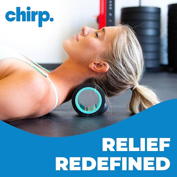Chirp Wheel XR Massage Roller for Neck & Headache Relief – Rejuvenate Body, Spinal Care & Tension Through Thumb Pressure Release | High-Density Foam for Physical Therapy, 500lbs Capacity, 4" Mint