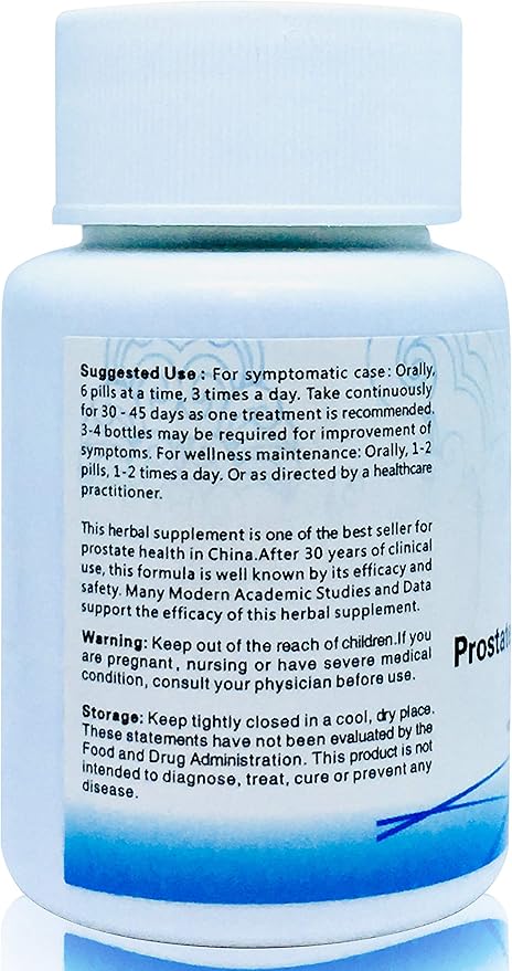 Prostate Cleanse Herbal Pill -Qian Lie Tong Pian 前列通片 - Reduce Prostate Discomfort - Help Frequent Urination -Improve Men’s Urinary Tract Health - 180 Ct (1)