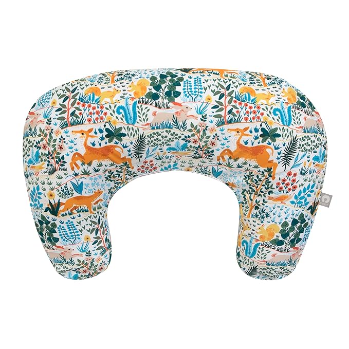 Boppy Nursing Pillow, Colorful Forest Animals, Larger, More Supportive Pillow for Breastfeeding and Bottle Feeding; Firmer Fill, Higher Lift, Larger Area Than Original Nursing Pillow; JPMA Certified