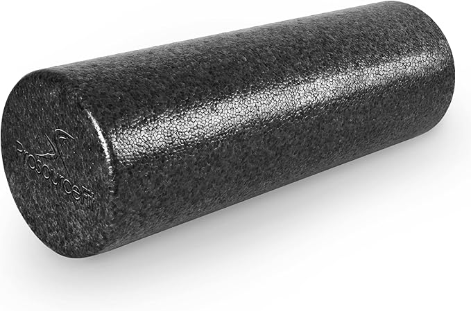 ProsourceFit High Density Foam Rollers 18 - inches Long, Firm Full Body Athletic Massager for Back Stretching, Yoga, Pilates, Post Workout Trigger Point Release, Pink