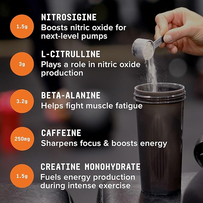 Beyond Raw LIT PreWorkout Powder Supplement For Men and Women, Energy, Focus, Endurance, Pumps, Nitric Oxide Boost, 250mg Caffeine, Creatine, Beta Alanine, Strawberry Lemonade, 30 Servings