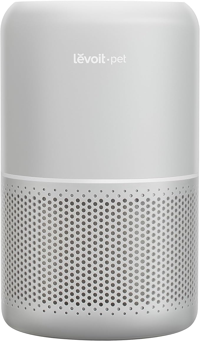 LEVOIT Air Purifier for Pets, Home, Large Rooms, and Bedrooms, HEPA Sleep Mode, AHAM VERIFIDE, Efficient Filter for Pet Dander, Odors, Captures Smoke, Dust, Mold, Pollen, Pet Lock, Core P350-P, Grey