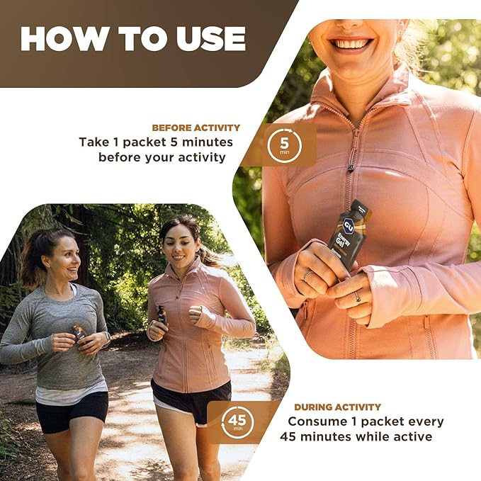 GU Energy Original Sports Nutrition Energy Gel, Vegan, Gluten-Free, Kosher, and Dairy-Free On-the-Go Energy for Any Workout, 24-Count, Espresso Love