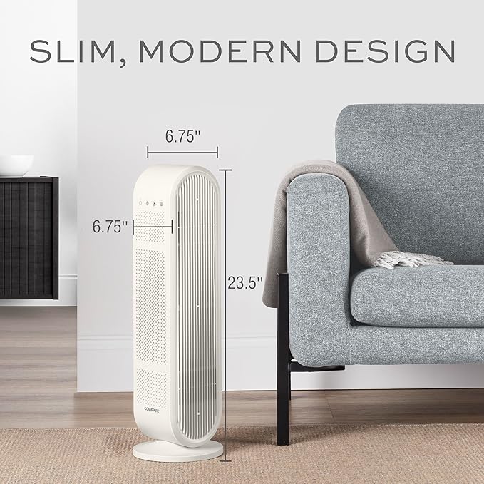 Conair Air Purifier, HEPA Air Filter, Purifier for Allergies, Dust, Pollen, Odor Control,Medium Sized Rooms up to 200 Sq. Ft.
