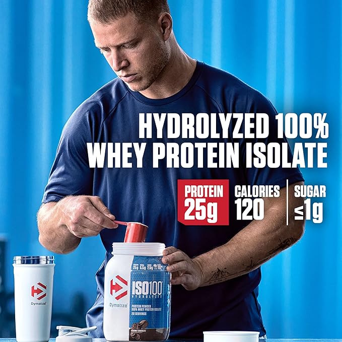 Dymatize x Cocoa Pebbles ISO100 Whey Protein Powder Isolate, 25g of Protein, 42 Servings, 5.5g BCAAs, 120 Cal., Gluten Free, 1g Fat, 1g Sugar, 2g Carb